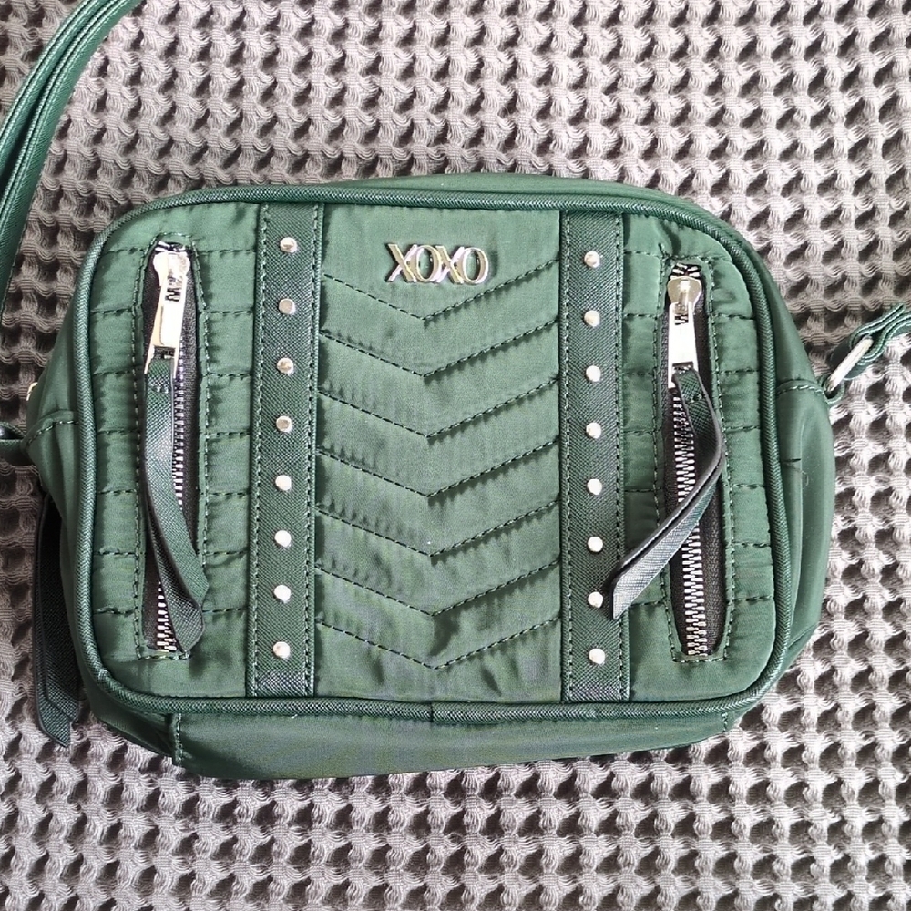 XOXO Olive Quilted Crossbody Bag